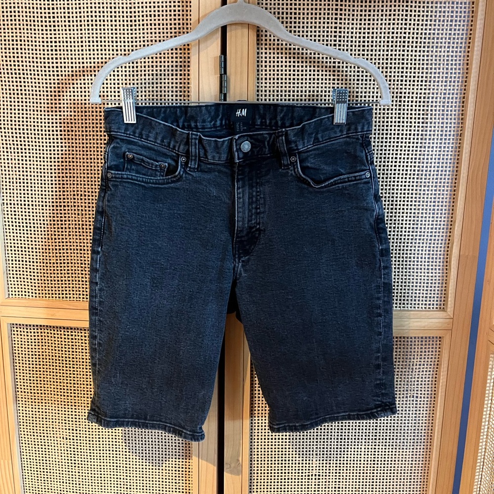 H&M Men’s Black Denim Shorts